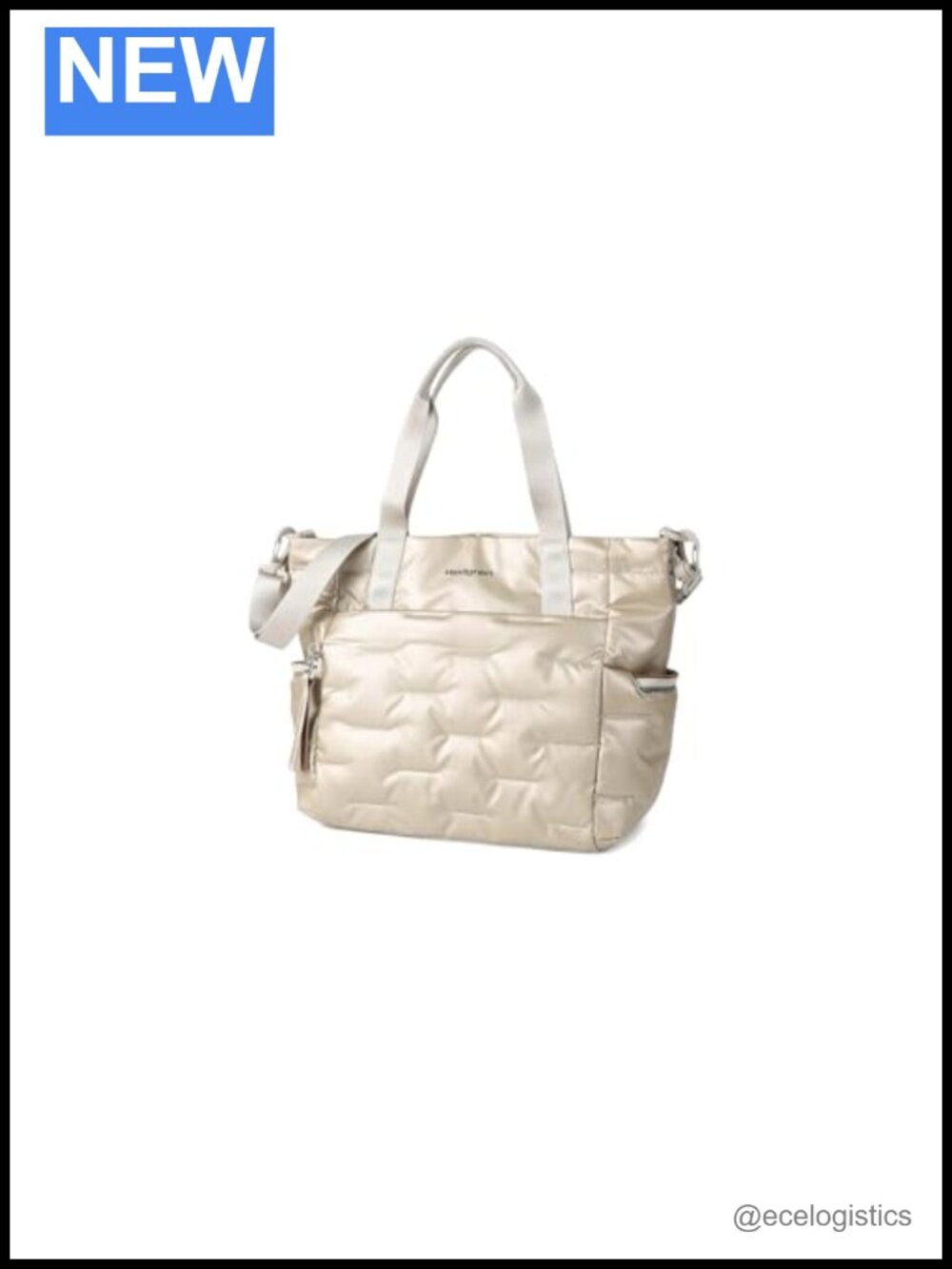 Hedgren Puffer Tote Bag Lightweight Water-Repellent Multiple Pockets